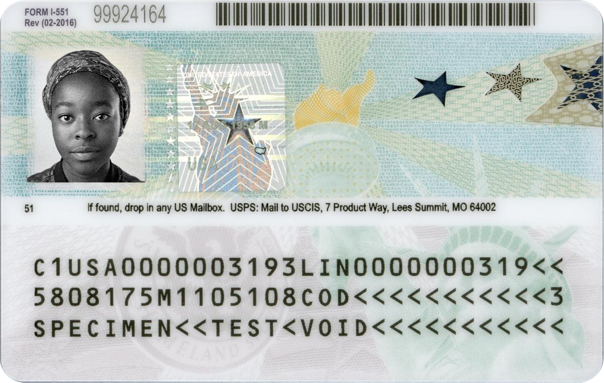 US Green Card Example
